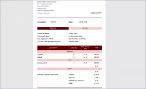 Payment Invoice