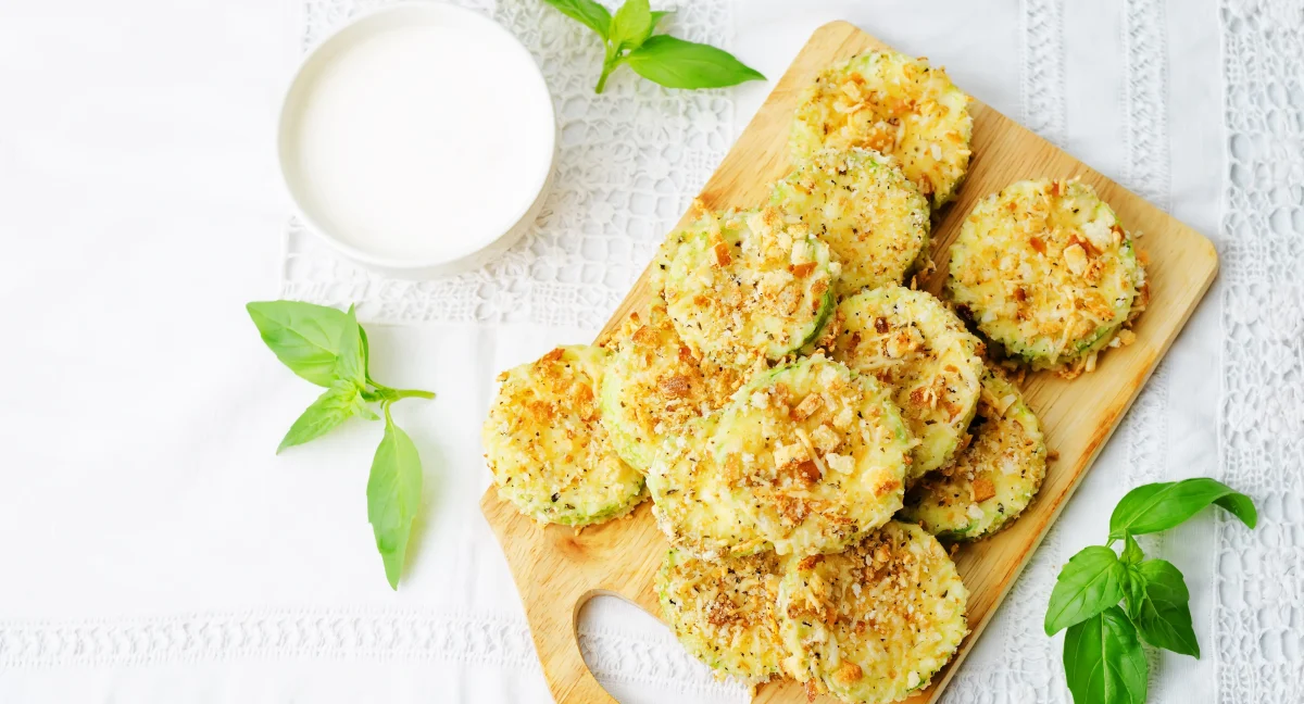 Crispy zucchini bites